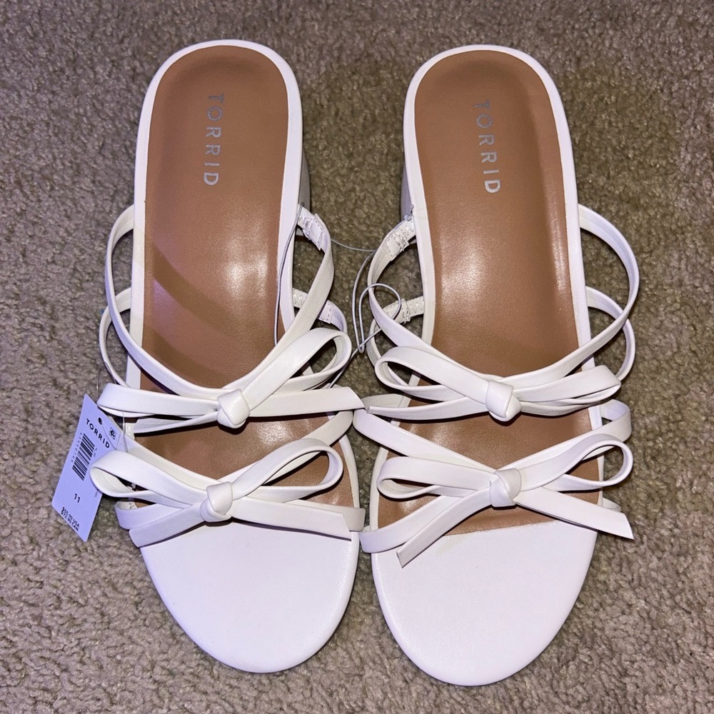 Torrid Women's White Strappy Sandals
